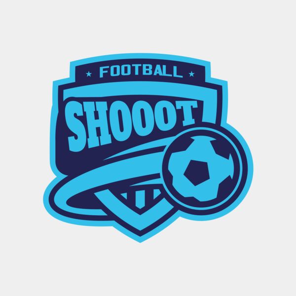 Shoot Football logo template Thumbnail