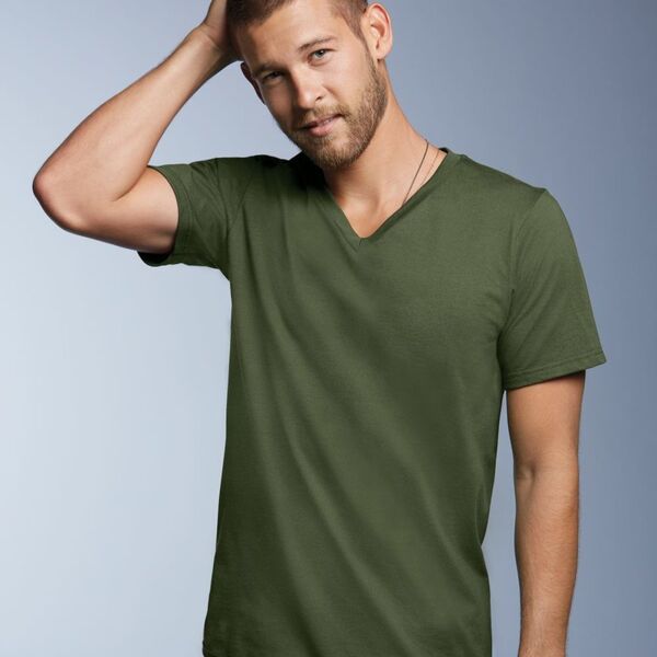 Lightweight Ringspun V-Neck "Soft Feel" T-Shirt Thumbnail